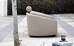 Round Modern Italian leather Sofa M56