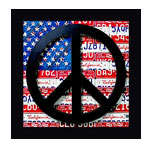 American peace sign, Wall Picture