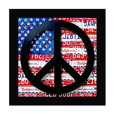 American peace sign, Wall Picture
