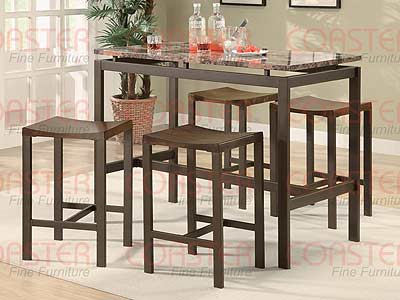 Atlas Counter Height Dining Set, Marble look top