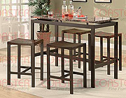 Atlas Counter Height Dining Set, Marble look top