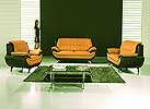 AE208-LG Leather Sofa Set