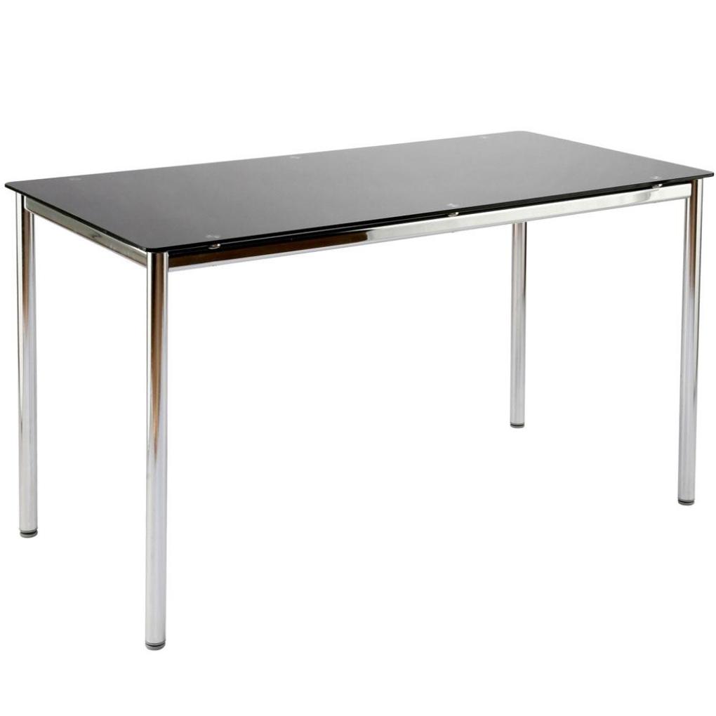 Ned Desk Chrome Black Desks