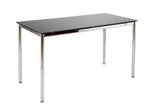 Ned Desk-Chrome-Black