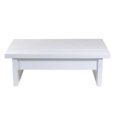 Almavar Coffee Table in White Lacquer