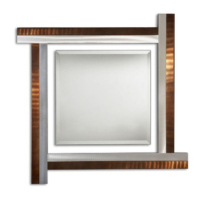 Together Square Decorative Mirror-Root Beer