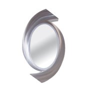 Boomerang Console Decorative Mirror-Aluminum