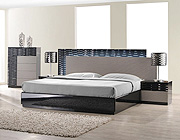 Modern Bedroom Set with LED lighting system