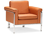 Modern White Leatherette Sofa Set Single