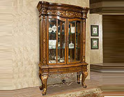 BT 043 Oak 2-Door China Display Cabinet