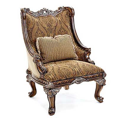 BT 062 Classical Italian Mahogany Accent Arm Chair