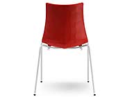 Modern Stackable Chair Red EStyle 704