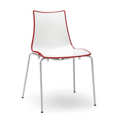 Modern Stackable Chair Red EStyle 704