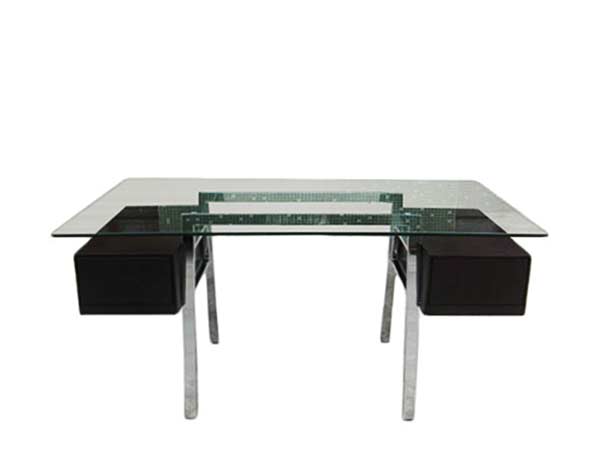 modern glass reception table