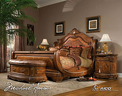 Cortina Sleigh Bed by AICO