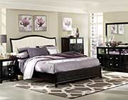 Nicole Black Sleigh Bed HE299