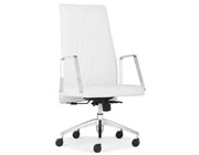 Contemporary High Back White Office chair Z-131