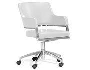 White Swivel Office chair Z-157