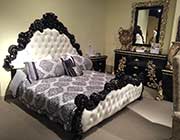 Traditional Tufted Eco Leather Bed HD8021