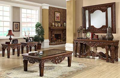 Classic Carved Coffee table HD034
