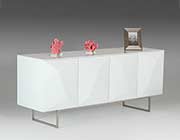 Modern White Glossy Buffet VG108