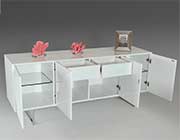 Modern White Glossy Buffet VG108