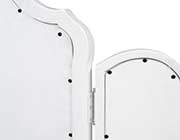 White Vanity Desk with Mirror