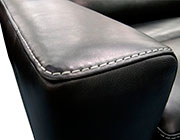 Black Leather sofa Blair by Moroni