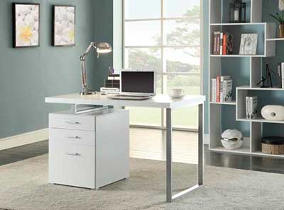 Contemporary White Desk CO 325