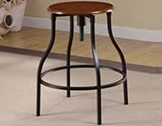 Cherry Finish Round Top Bar Stool CO 199