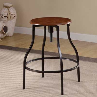 Cherry Finish Round Top Bar Stool CO 199