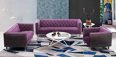 Modern Purple Sofa ArL Beartiz