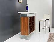 White and Walnut Bar Table VG001