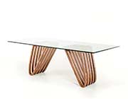 Walnut and Glass Dining table VG 498