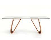 Walnut and Glass Dining table VG 498