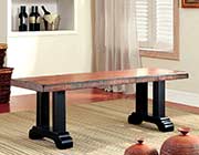 Transitional Tobacco Oak Finish Dining Table FA05