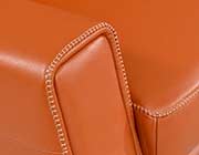 Modern Orange Leather Sofa EF531