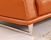 Modern Orange Leather Sofa EF531