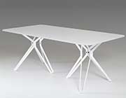 White Glass Dining Table VG105
