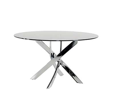 Smoked Glass Round Dining Table VG087