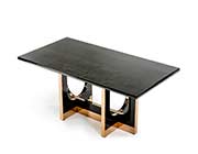 Black Crocodile and Rosegold Dining table VG828