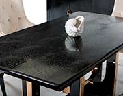 Black Crocodile and Rosegold Dining table VG828