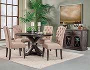 Salvaged Grey Round Dining Table AF 022