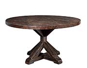 Salvaged Grey Round Dining Table AF 022