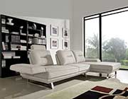 Sand Fabric Sectional Sofa DS 471