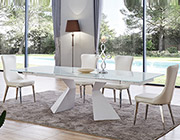 Glass Top Extendable Dining Table EF92