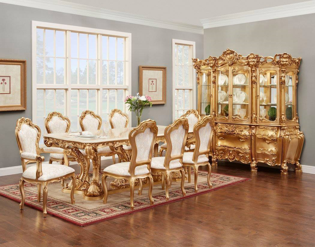 French Provincial Fruitwood Dining Room Set Corona