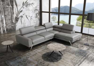 Italian Leather Sectional Sofa JM Lux