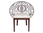 Round Back Rattan Accent Chair NP 104