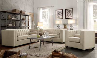 Oatmeal Fabric Sofa CO 904